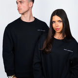 JET BLACK GLOBAL CREWNECK