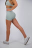 PISTACHIO SEAMLESS SCRUNCH SHORTS