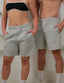 GREY MARLE TRACK SHORTS.
