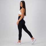 JET BLACK SEAMLESS SCRUNCH LEGGINGS