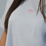 WHITE UNISEX OVERSIZED ENTee