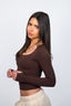 CHOCOLATE SCULPT LONG SLEEVE