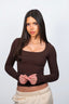 CHOCOLATE SCULPT LONG SLEEVE