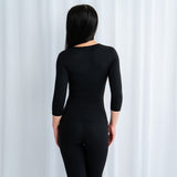 3/4 LONG SLEEVE JET BLACK.