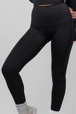 JET BLACK POCKET LEGGINGS