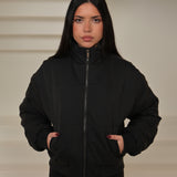 BLACK ENT PUFFER JACKET