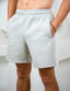 GREY MARLE TRACK SHORTS.