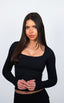 JET BLACK SCULPT LONG SLEEVE