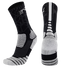 3PK PATTERNED ENTITLED SOCKS - Black/White/Red
