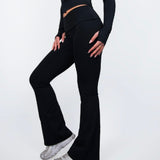 JET BLACK FOLDOVER FLARES