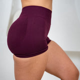 WINE SCULPT SCRUNCH SHORTS
