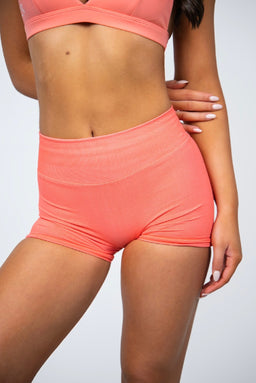 PEACH SPRITZ SCULPT SCRUNCH SHORTS