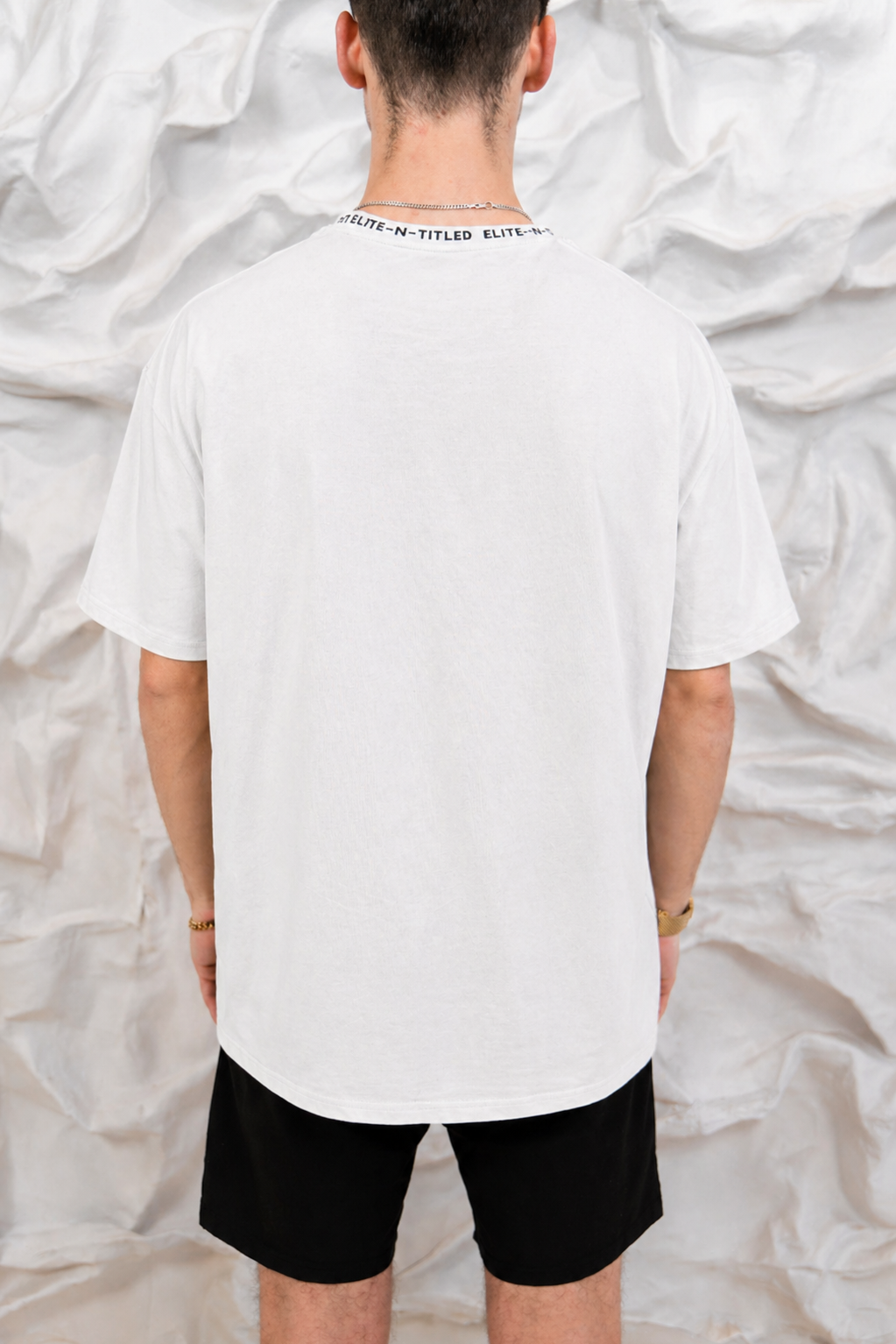 WHITE UNISEX OVERSIZED ELITE TEE