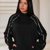 JET BLACK SPRAY JACKET