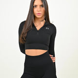 JET BLACK ESSENTIAL QUARTER ZIP