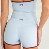 MINI SHORTS (FROST X BURGUNDY).