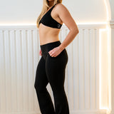 JET BLACK FOLDOVER FLARES