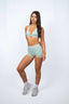 PISTACHIO SCULPT SCRUNCH SHORTS