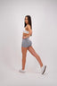 SLATE SEAMLESS SCRUNCH SHORTS