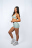 PISTACHIO SCULPT SCRUNCH SHORTS
