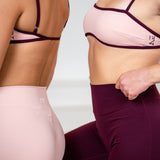 (DUSTY ROSE x WINE) TWO TONE CROP