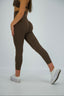 MOCHA SEAMLESS SCRUNCH LEGGINGS