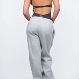 GREY STRAIGHT LEG TRACKPANTS