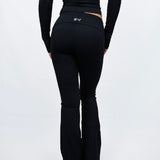 JET BLACK FOLDOVER FLARES