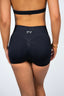 JET BLACK SCULPT SCRUNCH SHORTS