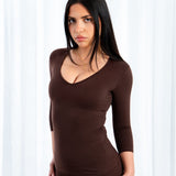 3/4 LONG SLEEVE CHOCOLATE