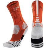 PATTERNED ENTITLED SOCKS - Fire/White