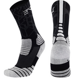 PATTERNED ENTITLED SOCKS - Black/White
