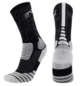 PATTERNED ENTITLED SOCKS - Black/White