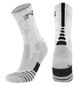 PATTERNED ENTITLED SOCKS - White/Black
