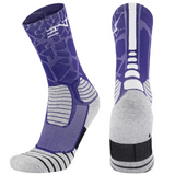 PATTERNED ENTITLED SOCKS - Laker Purple/White