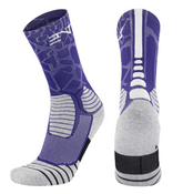 PATTERNED ENTITLED SOCKS - Laker Purple/White