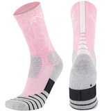 PATTERNED ENTITLED SOCKS - Pink/White