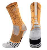 PATTERNED ENTITLED SOCKS - Tradie Orange/White
