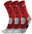 3PK PATTERNED ENTITLED SOCKS - Mustang Red/White