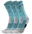 3PK PATTERNED ENTITLED SOCKS - Sky Blue/Black