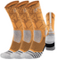 3PK PATTERNED ENTITLED SOCKS - Tradie Orange/White