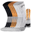 9PK PATTERNED ENTITLED SOCKS - White/Fluro/Black