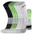 9PK PATTERNED ENTITLED SOCKS - White/Fluro/Black