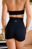 JET BLACK CROSSOVER SHORTS
