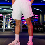 WHITE ELITE PERFORMANCE SHORTS