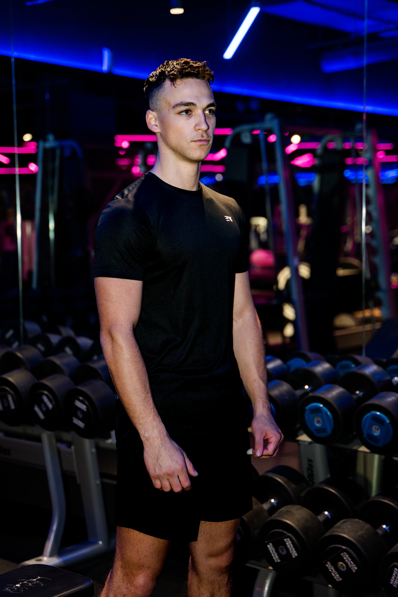 JET BLACK COMPRESSIVE TEE