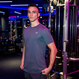 CHARCOAL COMPRESSIVE TEE