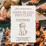 PUPPY PILATES EVENT IN BRUNSWICK (SATURDAY 1st AUGUST 9:00AM CLASS)