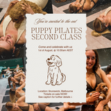 PUPPY PILATES EVENT IN BRUNSWICK (SATURDAY 1st AUGUST 10:30AM CLASS)
