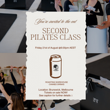 PILATES EVENT IN BRUNSWICK (FRIDAY 21st AUGUST 6:00PM CLASS)